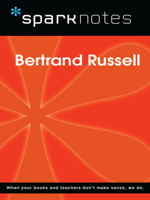 cover image of Bertrand Russell (SparkNotes Philosophy Guide)